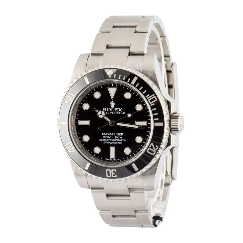 Men's Rolex Submariner Ref 114060 Black Dial