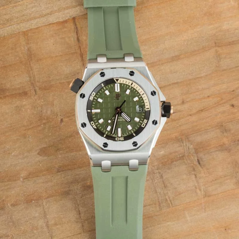 Audemars Piguet Royal Oak Offshore Diver Khaki Green — dive watches at Lume Wrist Watches
