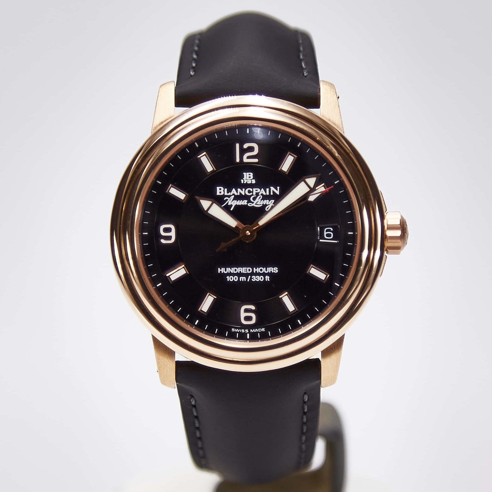 Blancpain Léman Ultra Slim (2100-3630-64B) — rose gold watches at Lume Wrist Watches