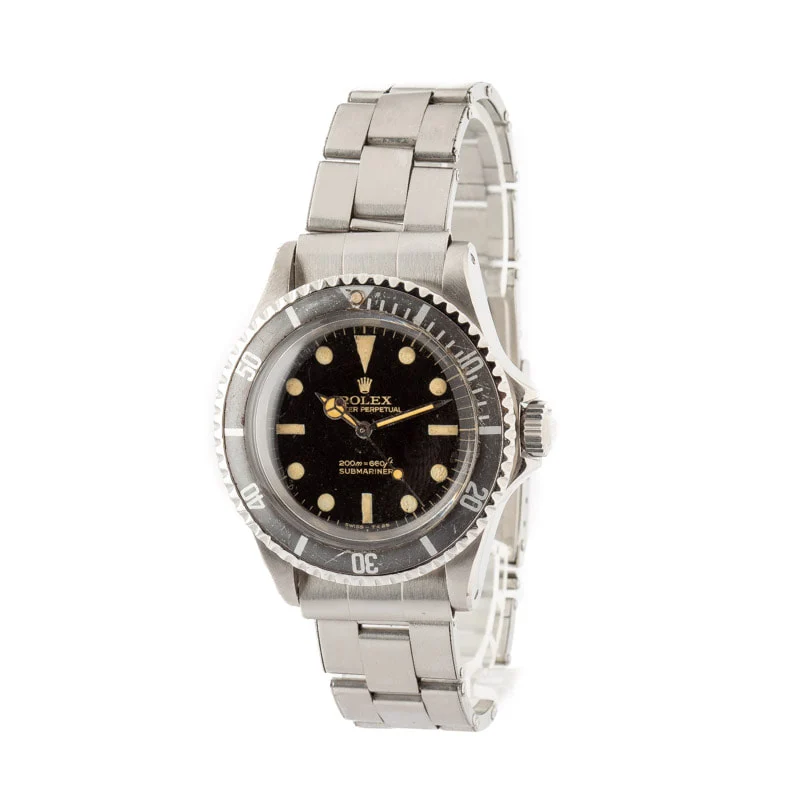 Vintage Rolex Submariner Ref 5513 Black Dial