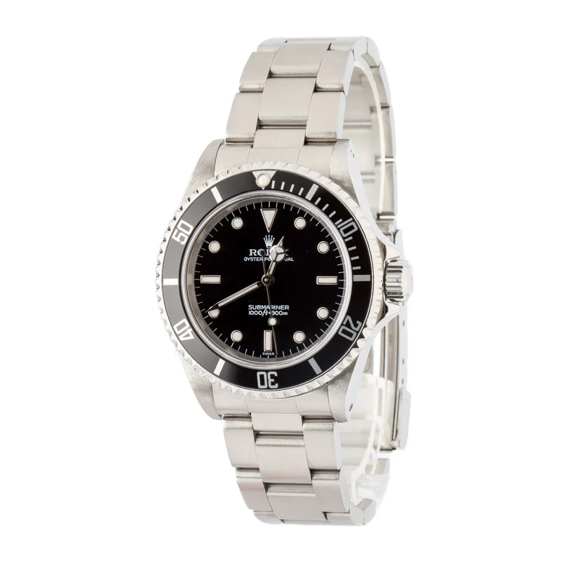 Rolex No Date Submariner Ref 14060 Black