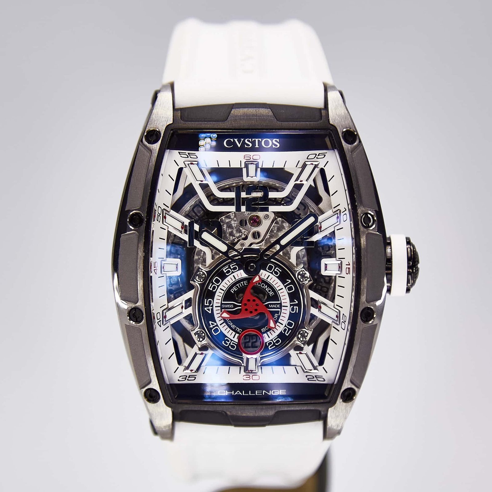 Cvstos Jetliner PS Grey Brancard Black Titanium (A00103.4110001) — skeleton watches at Lume Wrist Watches