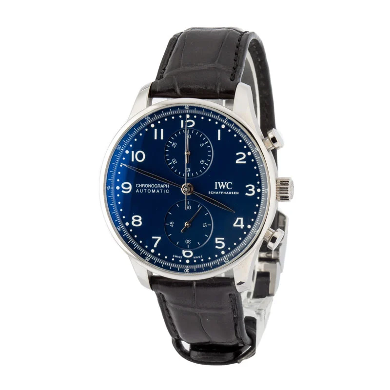 IWC Portugieser Chronograph Edition "150 Years" IW371601 Blue Dial