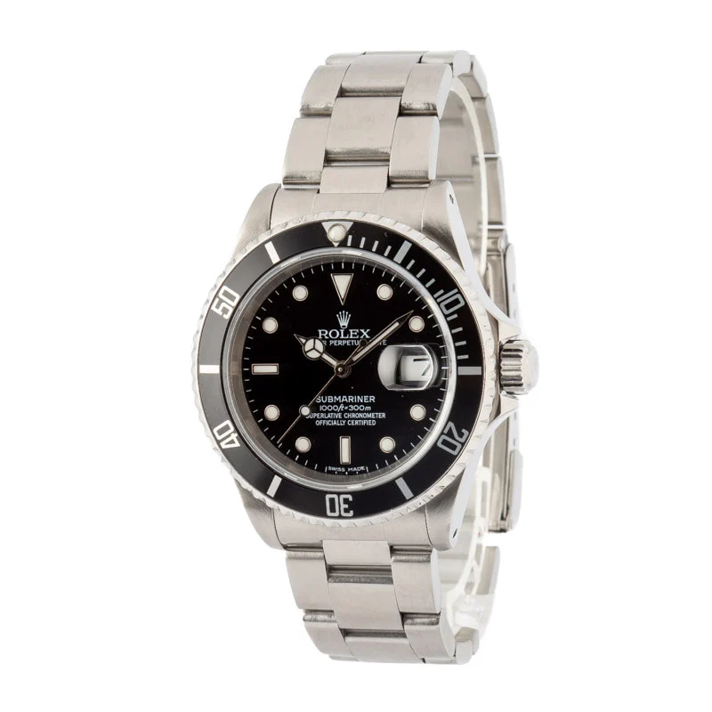 Rolex Submariner 16610 Steel Black Dial
