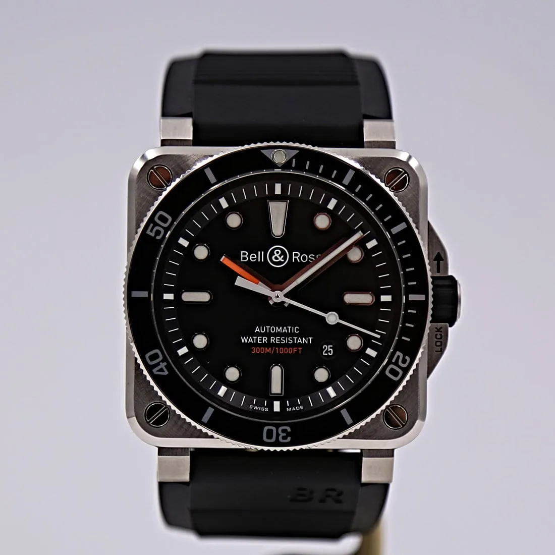 Bell & Ross BR 03-92 Diver (BR0392-D-BL-ST/SRB) — dive watches at Lume Wrist Watches