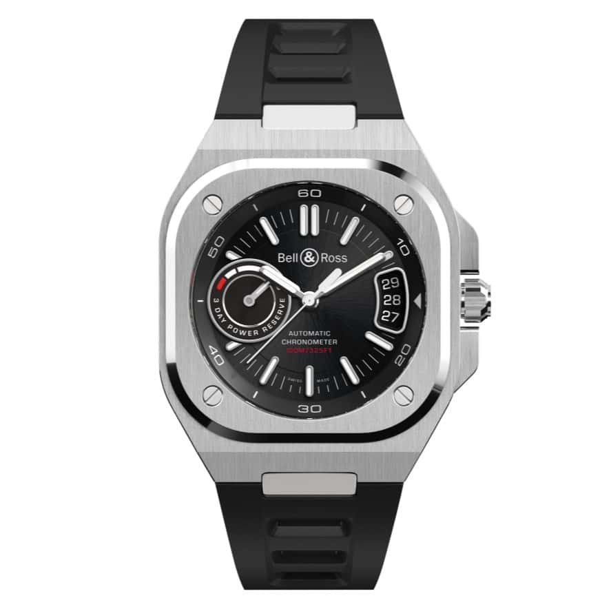 Bell & Ross BR-X5 Black Steel (BRX5R-BL-ST/SRB) — stainless steel watches at Lume Wrist Watches