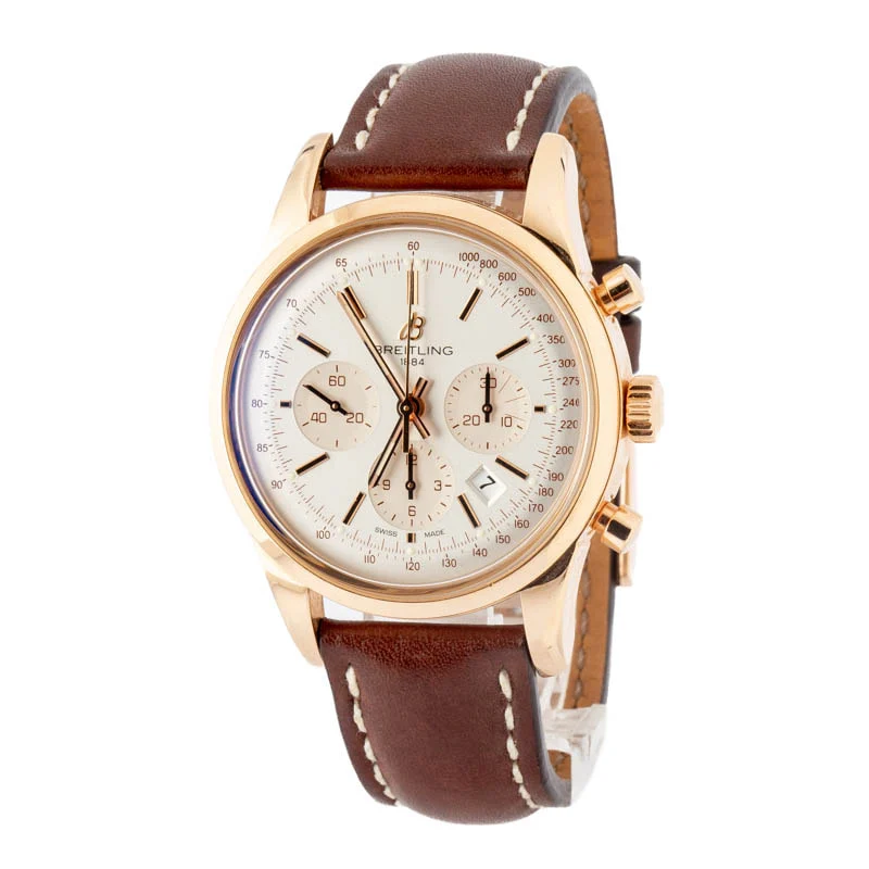 Breitling Transocean Chronograph RB0152 Rose Gold — rose gold watches at Lume Wrist Watches