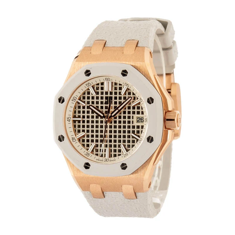 Audemars Piguet Royal Oak Offshore Selfwinding Ivory Dial — sports watches at Lume Wrist Watches