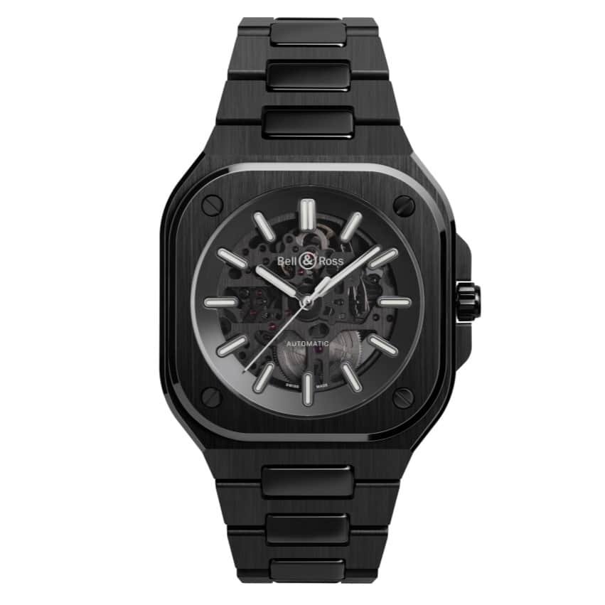 Bell & Ross BR-05 Skeleton Black Ceramic (BR05A-BL-SK-CE/SCE) — skeleton watches at Lume Wrist Watches