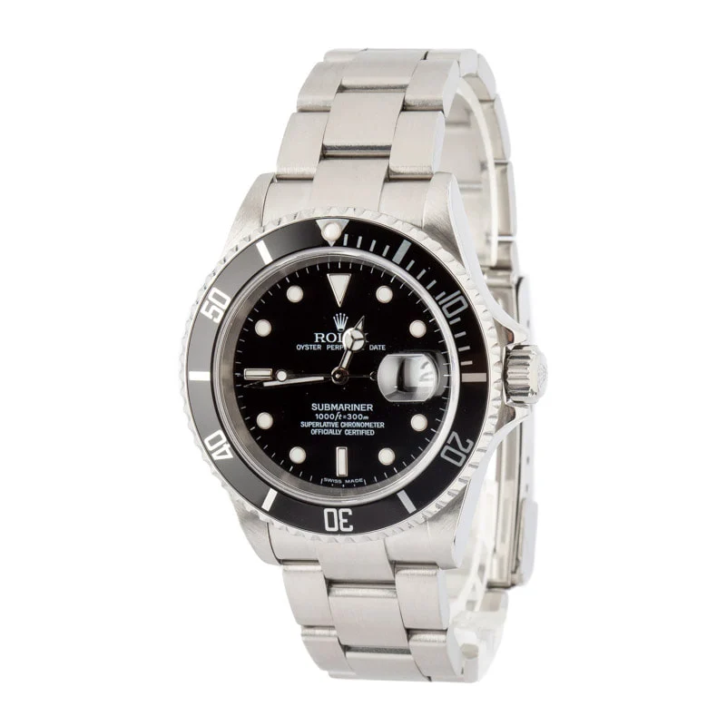 Rolex 16610 Submariner Black Dial