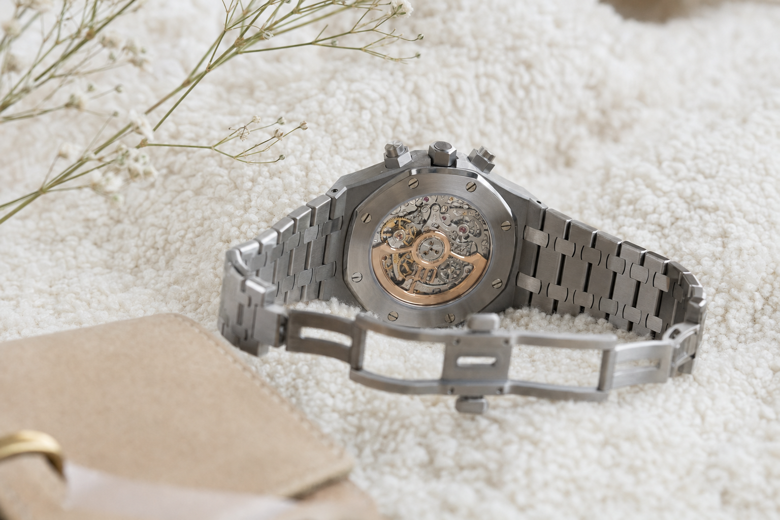 Audemars Piguet Royal Oak Chronograph movement Caliber 4401, showcasing its intricate column-wheel and vertical clutch mechanism.